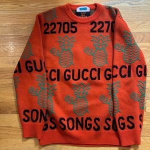(Rare) Gucci Pineapple jacquard sweater